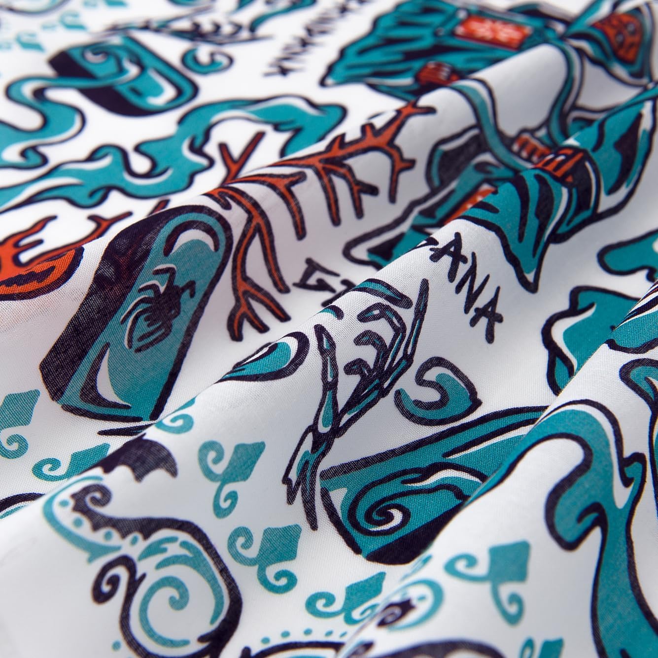22"x22" Festival Cotton Bandana Multi-Purpose Headbands