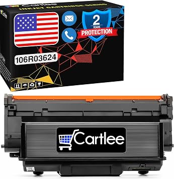 خرطوشة حبر متوافقة مع Cartlee استبدال لـ Xerox Workcenter 3335 Toner لـ 106R03624 إنتاجية عالية لـ WorkCentre Workcenter 3335 3345 Phaser 3330 - 15000 صفحة باللون الأسود