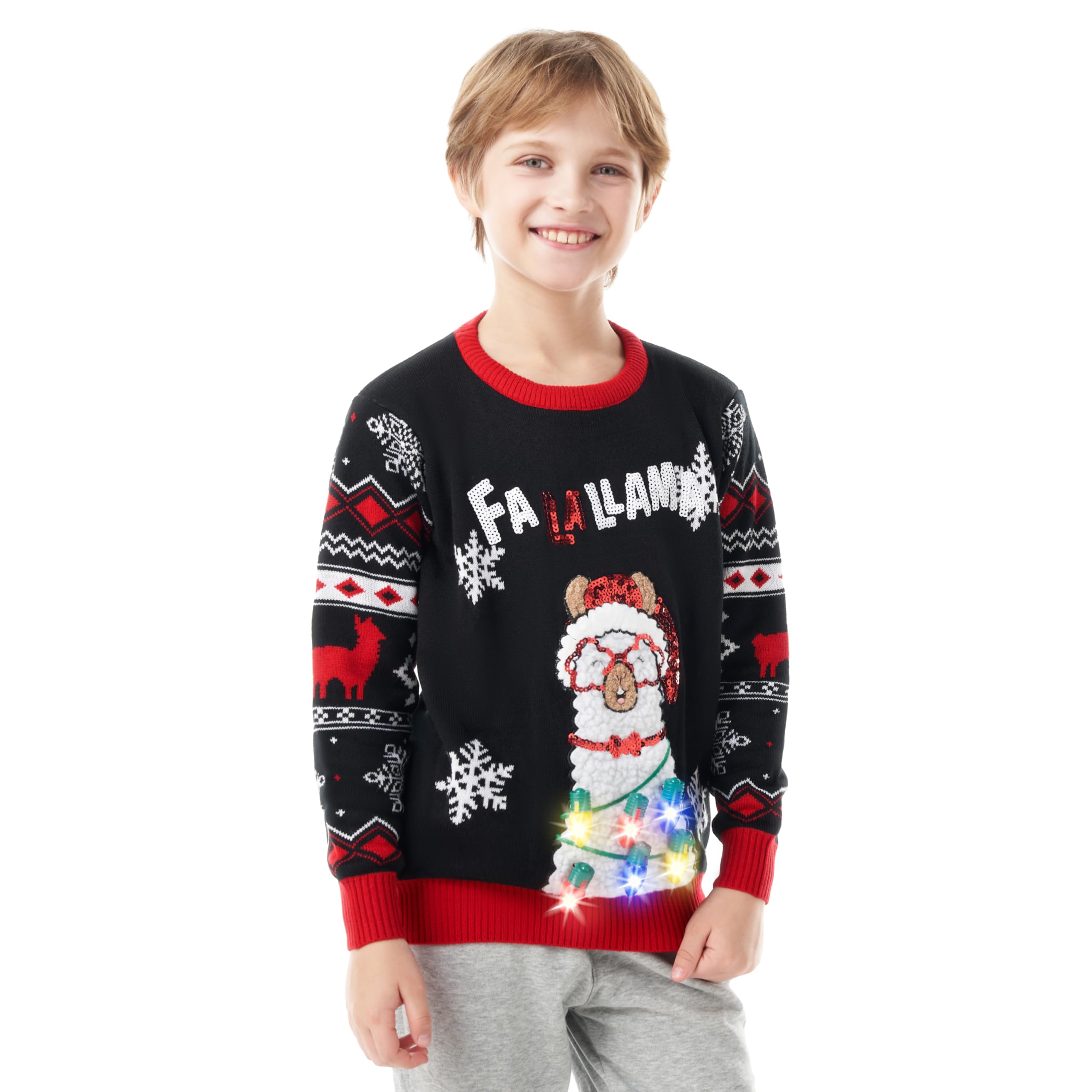 Foute Dames Kersttrui - Driving Home for Christmas - Rood (Gerecycled