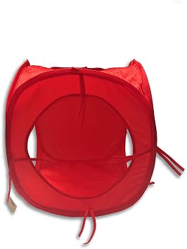 Rainbow Pop Collapsible Cubes Play Tunnel for Cats ColorRed SizePack of 2