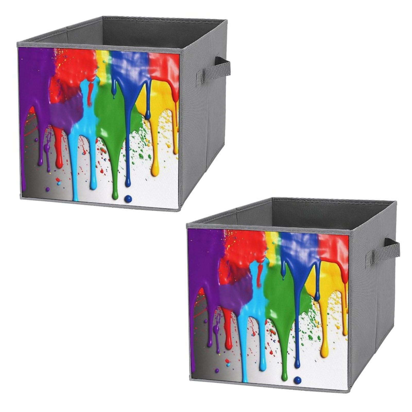 Cubes de rangement pliables 27,9 cm avec protection contre les éclaboussures