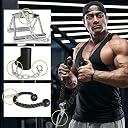 FSENTERPRISES (Pack of 4) S Lock for LAT Pull Down Attachment Cable Machine Accessories for Gym with Multi Option: V-Handle, Tricep Rope, D-Handle, V-Shaped Bar, Snap Iron Hook Carabiner (Silver) gallery image