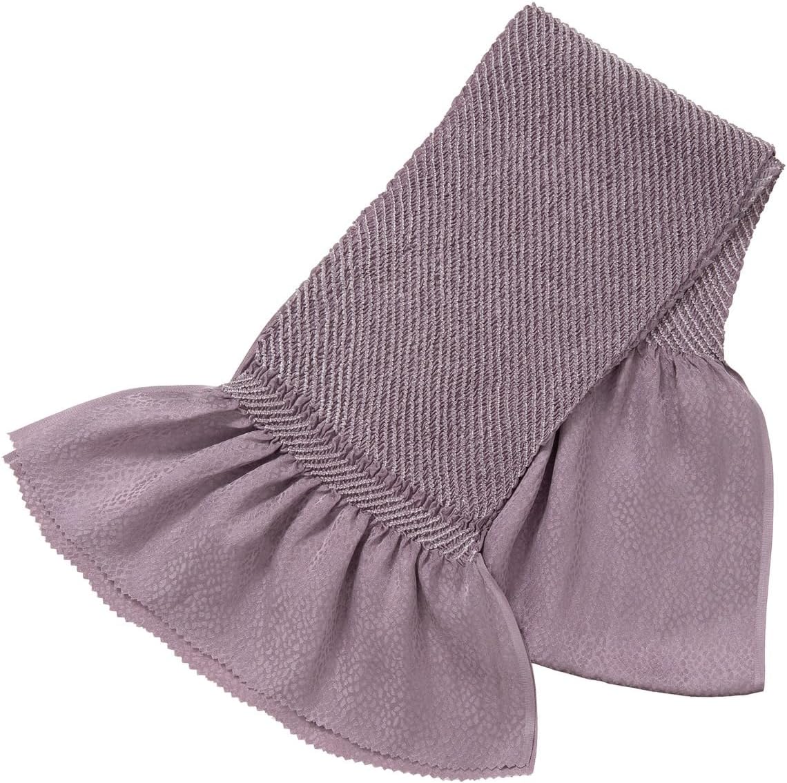 美品・撫松庵】低身長 セオアルファ小紋・浴衣兼用 切嵌舞花文 洗える