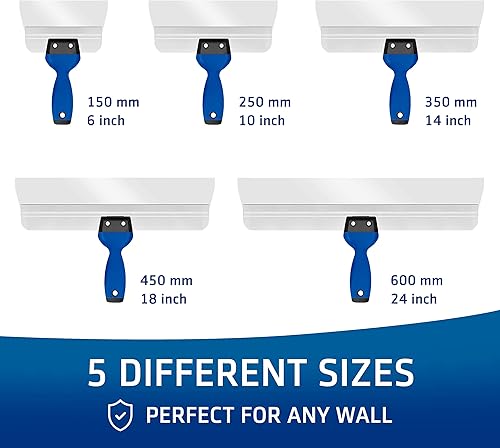 Vista 6 de HOGARD Cuchilla para Encintado Profesional de 18" Hoja de Acero Inoxidable Premium con Agarre Suave La Mejor Herramienta de Encintado