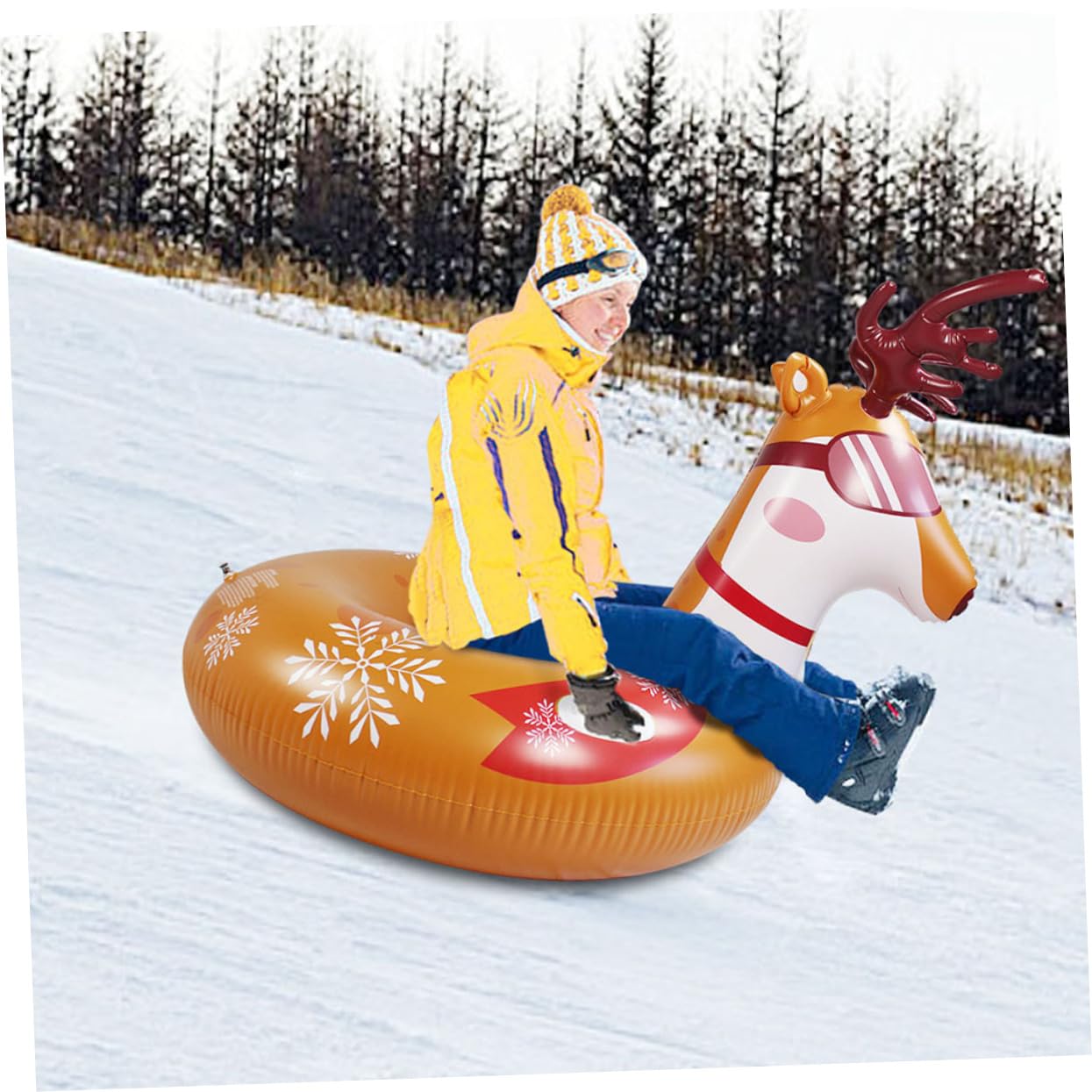 Hemobllo 1 Pz Neve Gonfiabile PVC per Attività Outdoor Resistente All Usura e Basse Temperature per Sport Invernali e Divertimento