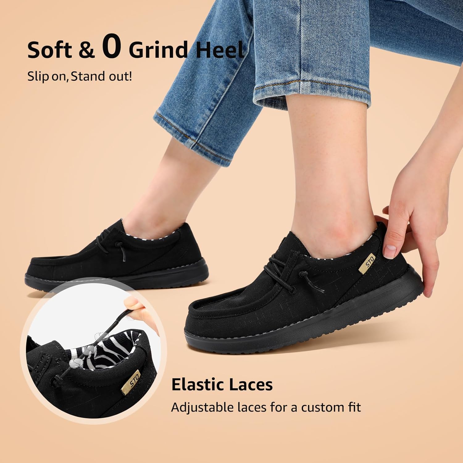 STQ Women's Orthopedic Loafers丨Lightweight Casual Boat Shoes for Plantar Fasciitis - Image 7