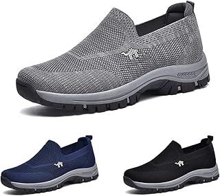 Ztigerz Shoes,Breathable Orthopedic Travel Plimsolls Men,CNA Trop Men Walking Shoes,CNA trop Shoes for Men (Ash,43 / US 9)