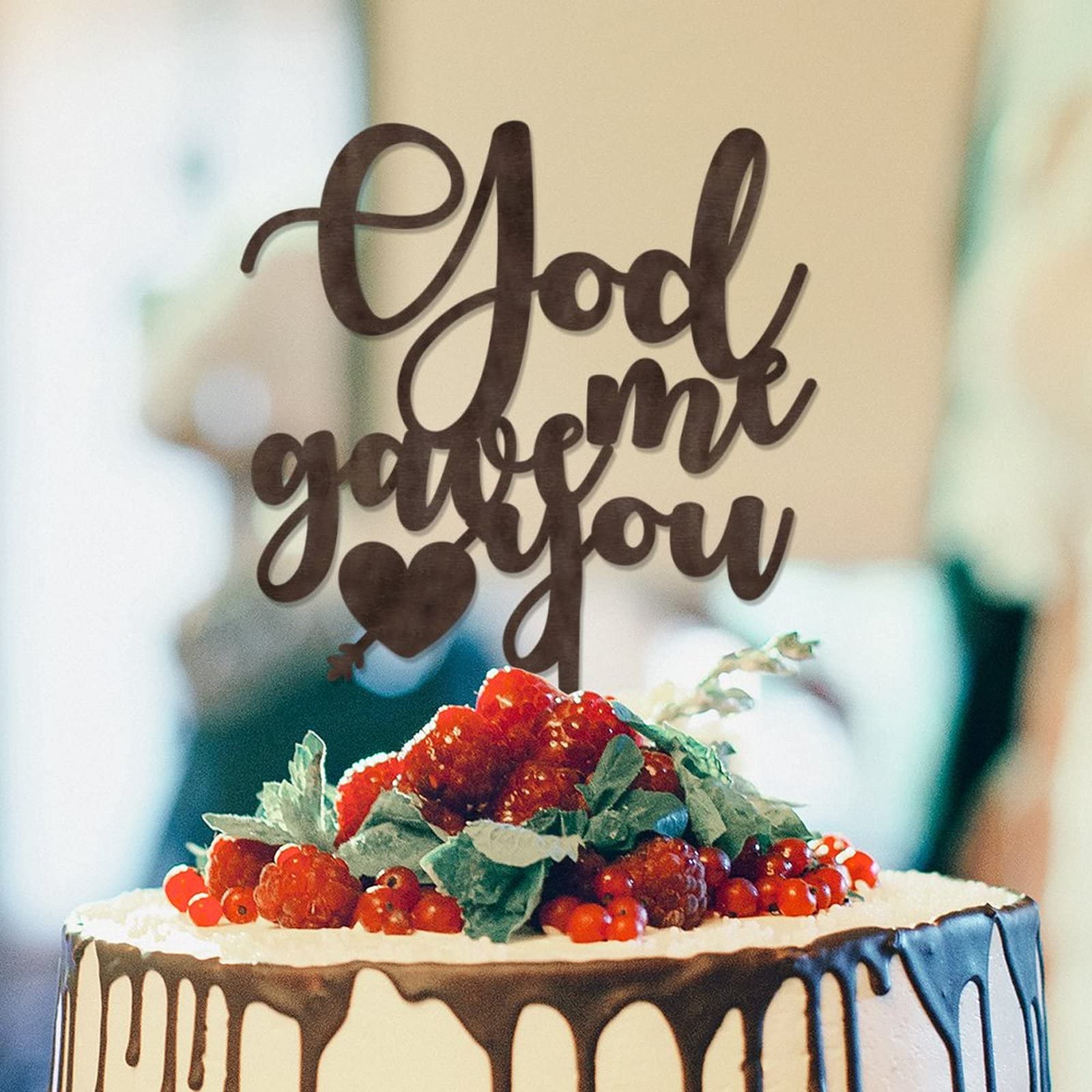 Premium Always And Forever God Mirror Cake Topper, Bridal Shower Acrylic Cake Topper, Wedding Cake Topper Decoration By RUIXUAN