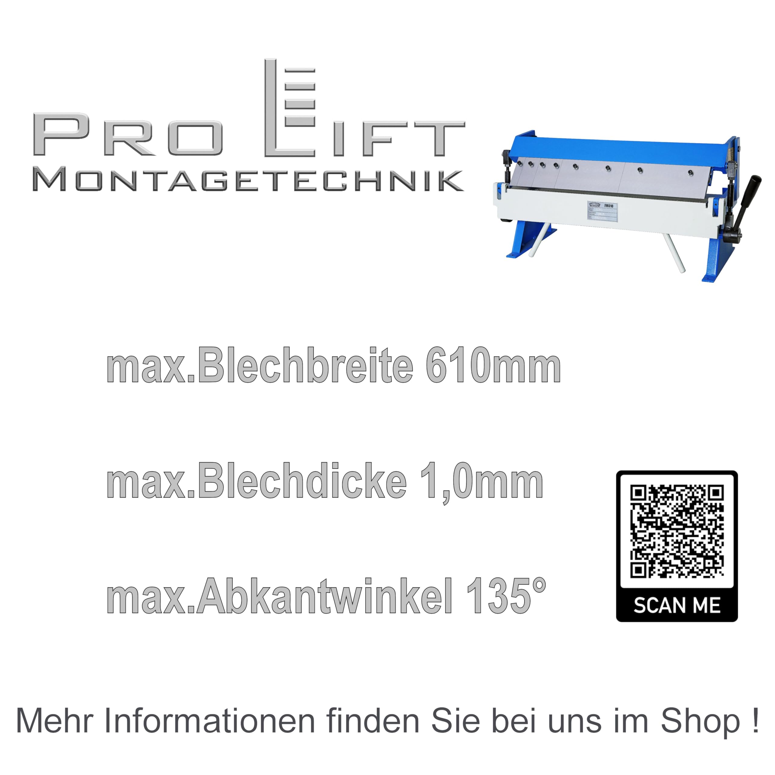 Abkantmaschine, 1,0mm x 610mm, FM010P - 01953