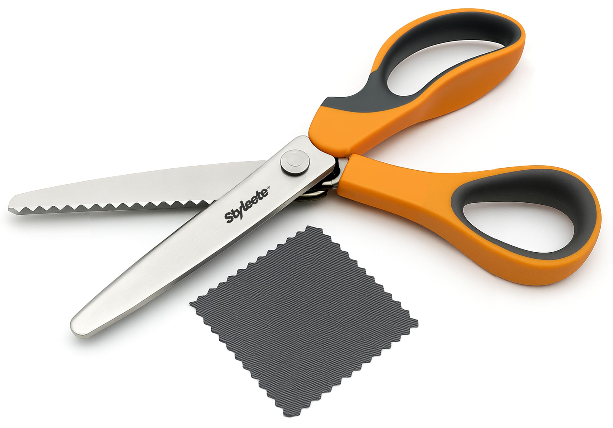 Forbici Seghettate Professionali Per Tessuti - Forbici A Zig-zag Per Sartoria, Taglio Preciso, Colore Blu