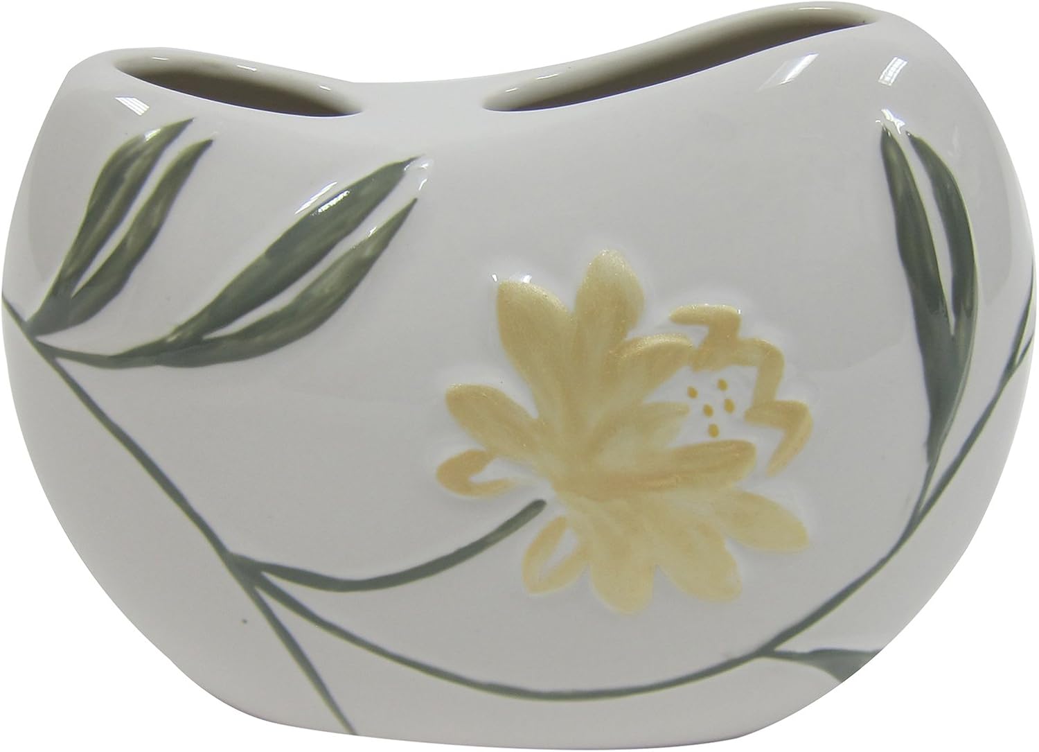 Croscill Penelope Toothbrush Holder, Green Home & Kitchen