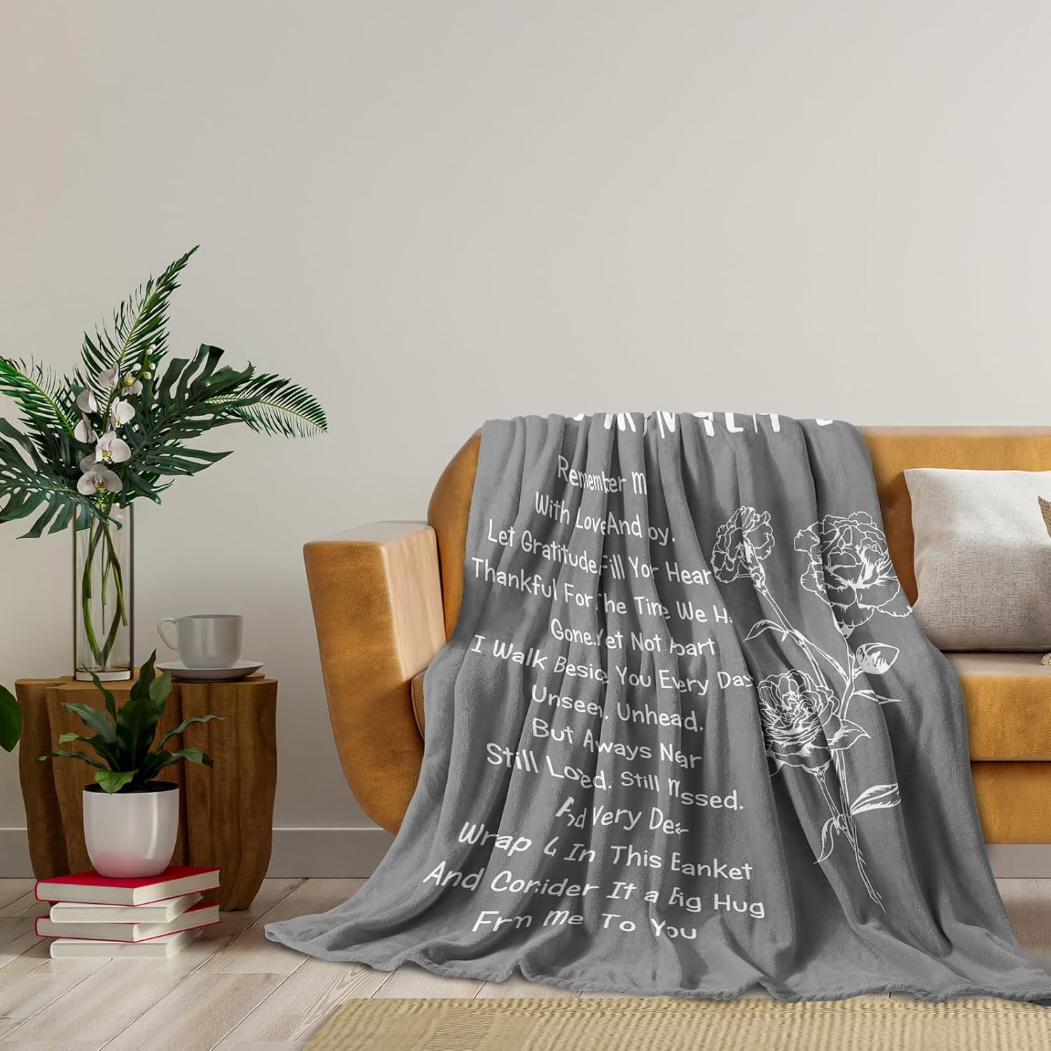 Sympathy Gifts for Loss of Loved One, Grief Gifts for Funeral, Memorial Blanket, Bereavement Gift Idea, Hug from Heaven Blankets, Condolences Gift for Loss, Soft Comfort Blankets 60X50in - Image 7