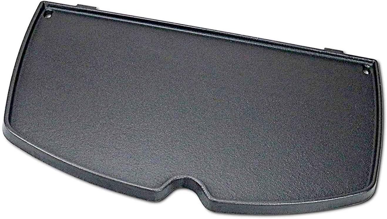 Votenli C655H(1-Pack) 12.6 x 8.6 inches Cast Iron Griddle Accessories for Weber 6558 Q100, Q1000, Q1200 Series Grills, Weber 6558