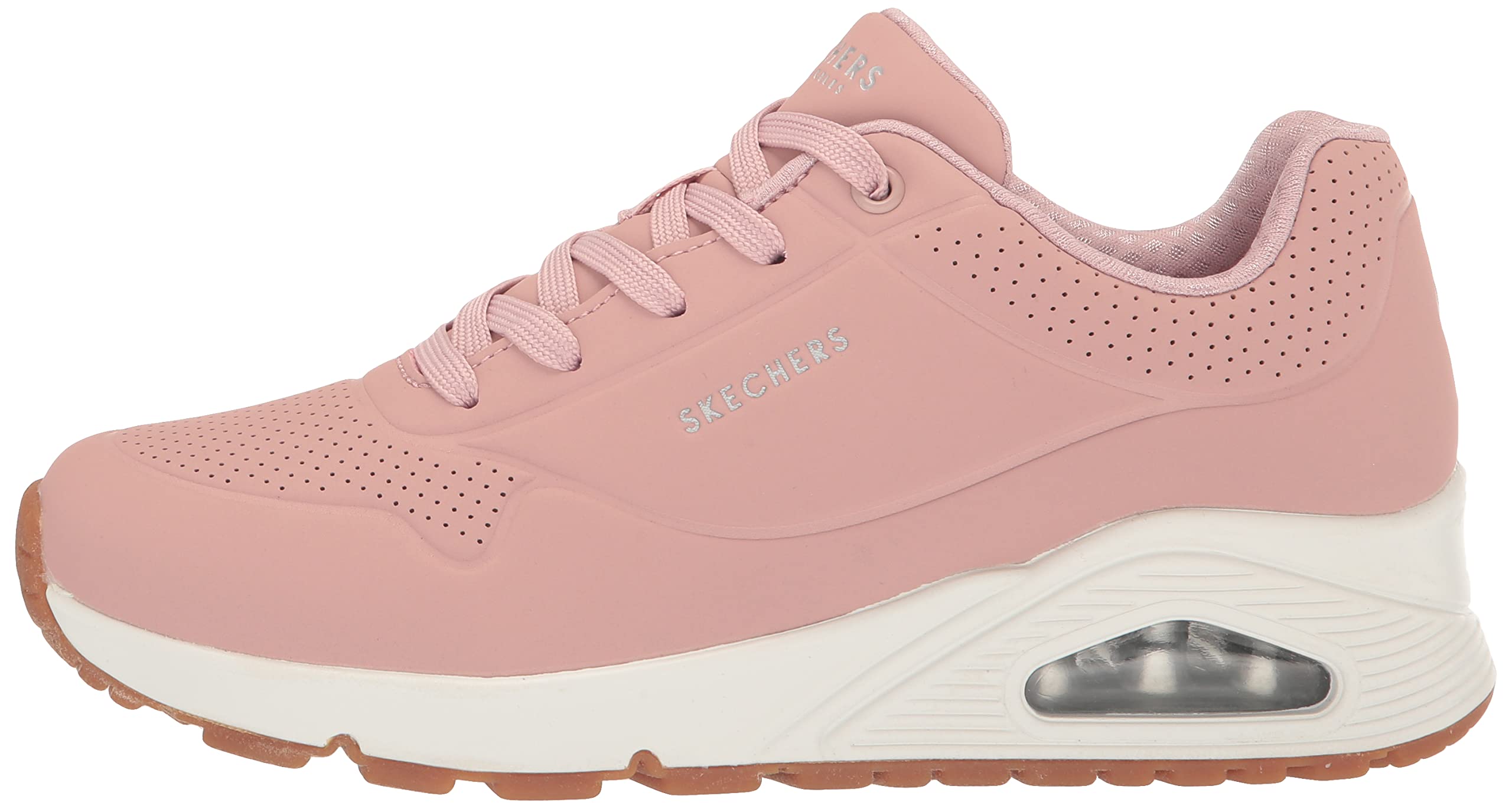 Skechers Damen Uno Stand On Air Trainers, Blush Durabuck/ Mesh, 36.5 EU – Ansicht 8