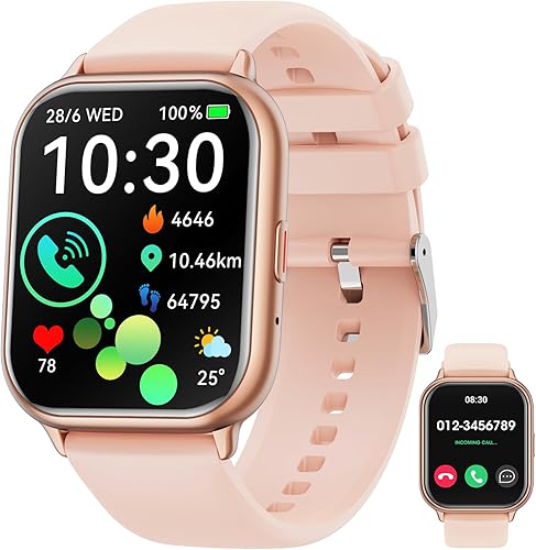 Miniatura 1 de Smart Watch for Men Women Android Phones iOS(AnswerMake Calls), 1.85" Fitness Tracker Watch Smartwatch with Heart Rate Sleep Monitor, IP68