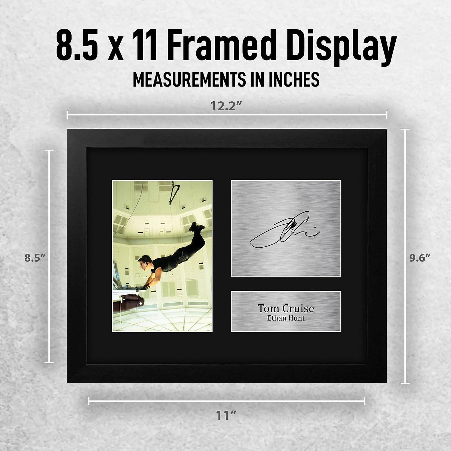 HWC Trading Tom Cruise Mission Impossible Ethan Hunt Framed Gifts Printed Signed Autograph Picture for Movie Memorabilia Fans - US Letter Size image 2