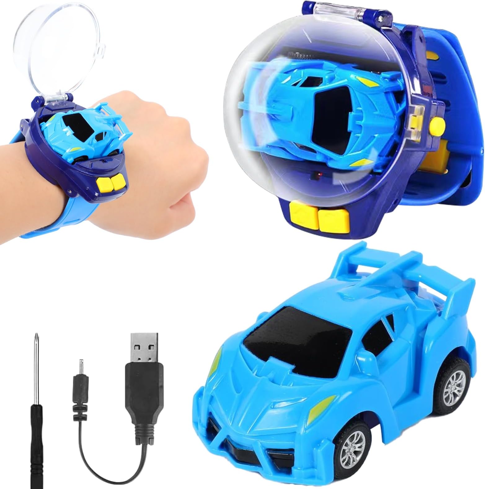 Snow Grass Watch Car - 2025 New Mini Remote Control Race Car Toy, 2.4GHZ RC Power Battle, 30 Meters Long Distance