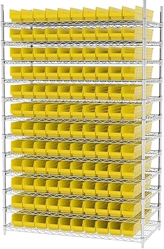 Miniatura 8 de Akro-Mils 30124 - Contenedores de plástico para estantes, contenedores de almacenamiento resistentes para organización de garaje, armario y cajones,
