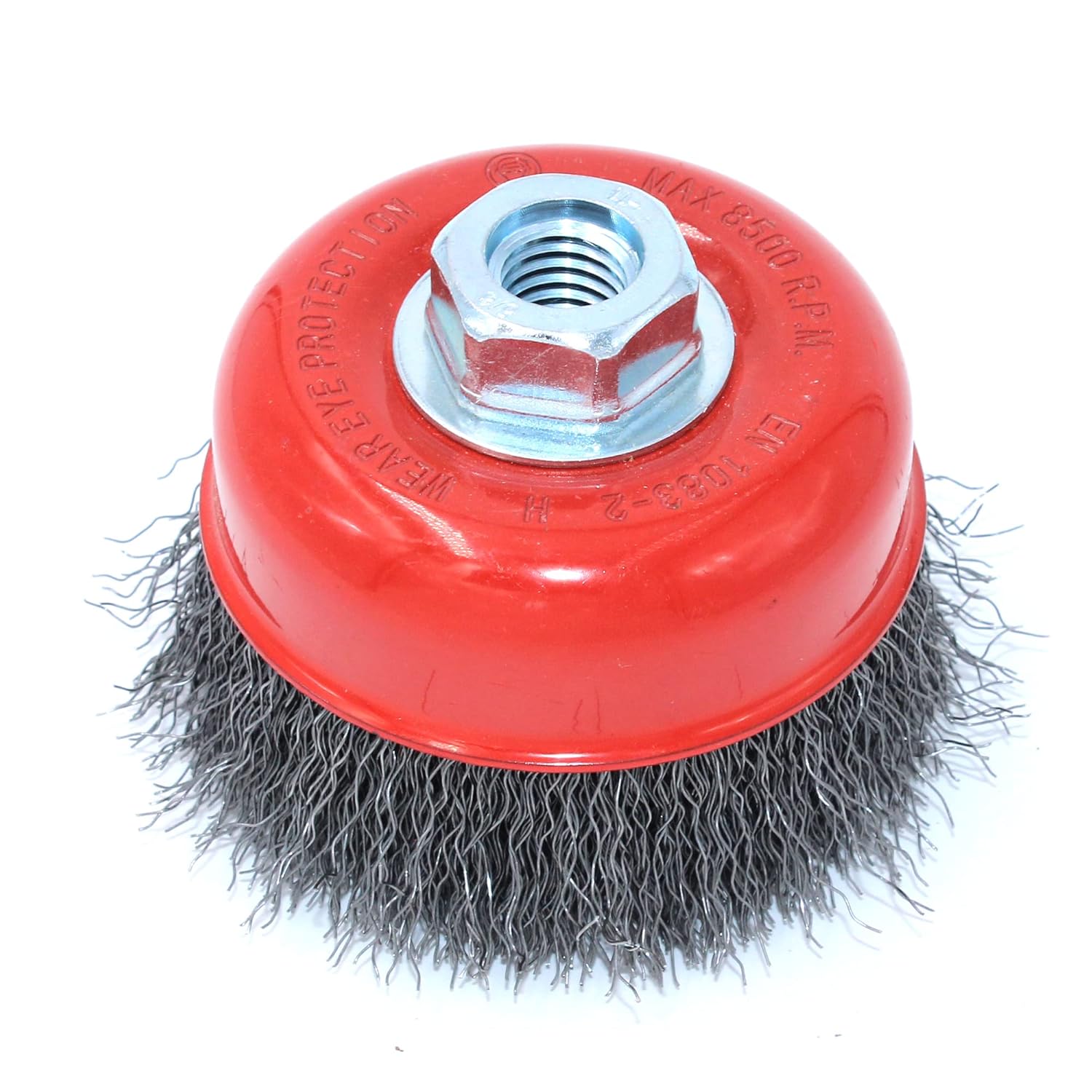 HOYIN Wire Cup Brush,5/8"-11NC for Angle Grinders (72363-4" Coarse Crimped0.014)