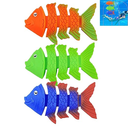 Tauchen Spielzeug,Tauchen Fisch Kinder,Pool Tauchspielzeug für Kinder,Tauchen Spielzeug Kinder,Fisch Schwimm Spielzeug,Unterwasser Fisch Kinder,Trainingsspielzeug Tauchspiel für Jungen & Mädchen