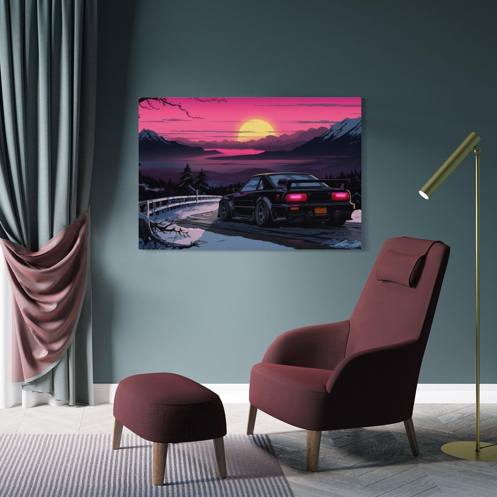 Amazon.com: Japanese Car 180sx Jdm Drift Poster Canvas Wall