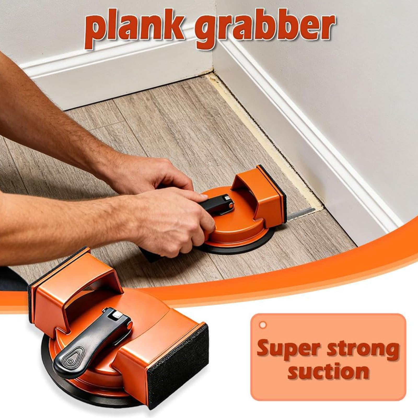 Herramientas de fijación de juntas de sólidos de aluminio con ventosa para reparación de pisos laminados y madera