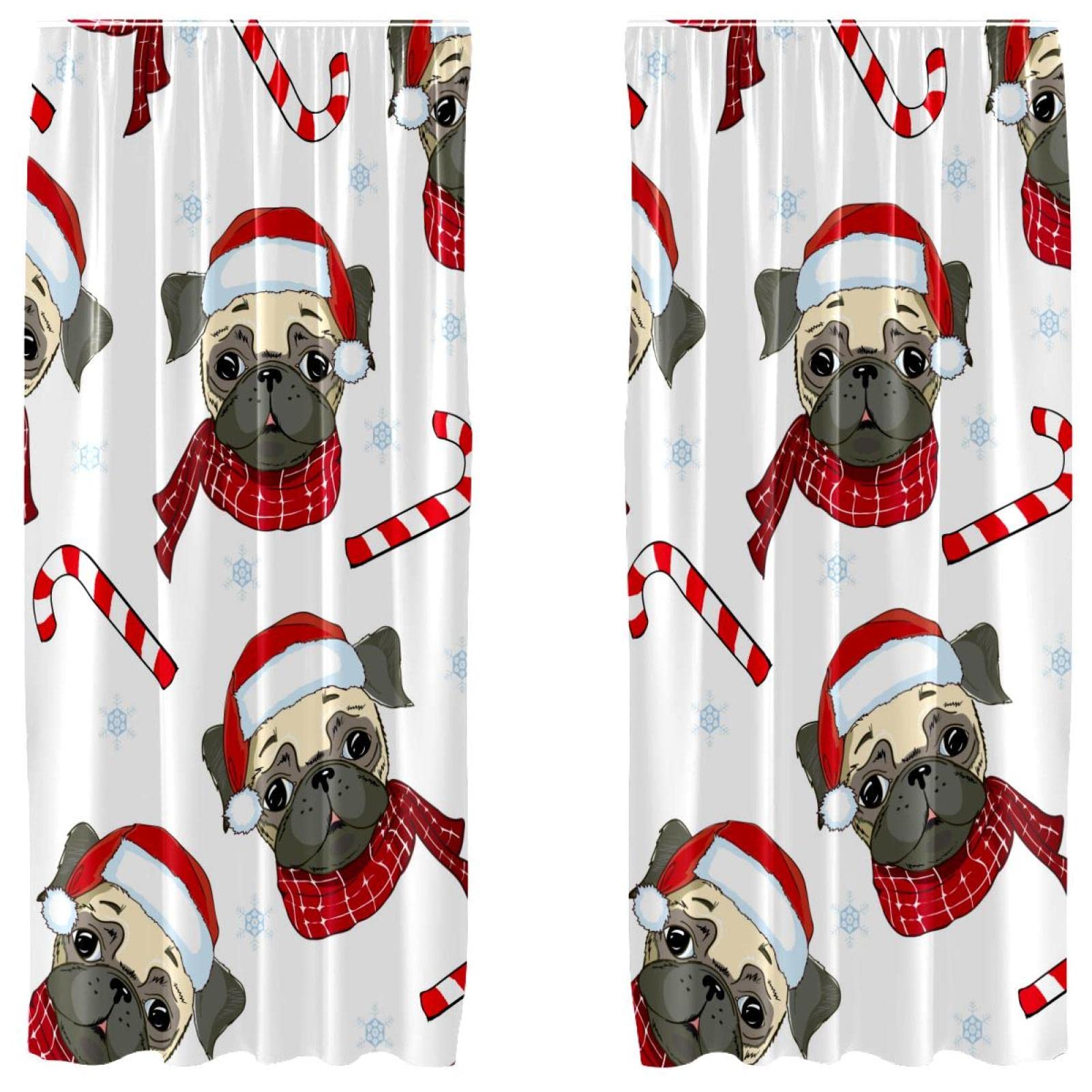 Rideaux occultants de Noël carlin microfibre thermique double rideau 140x213