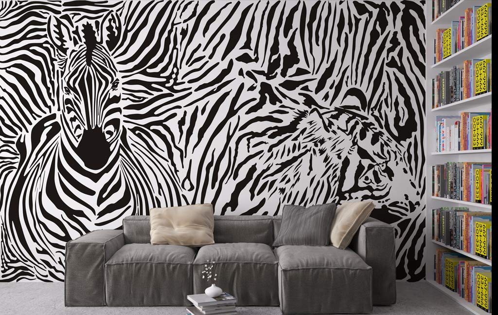 amazon-com-3d-zebra-pattern-wg270-wall-paper-wall-print-decal-indoor-wall-murals-removable-wall-mural-self-adhesive-large-wallpaper-aj-uk-onion-woven-paper-need-glue-82-x58-208x146cm-wxh-tools
