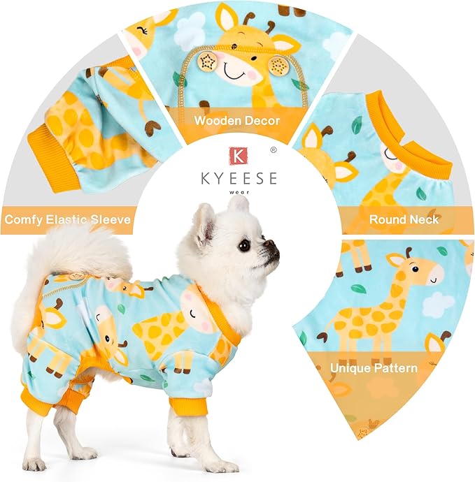 Pijama para Perro KYEESE de Giraffe Suave y Elástica Talla Large miniatura 5