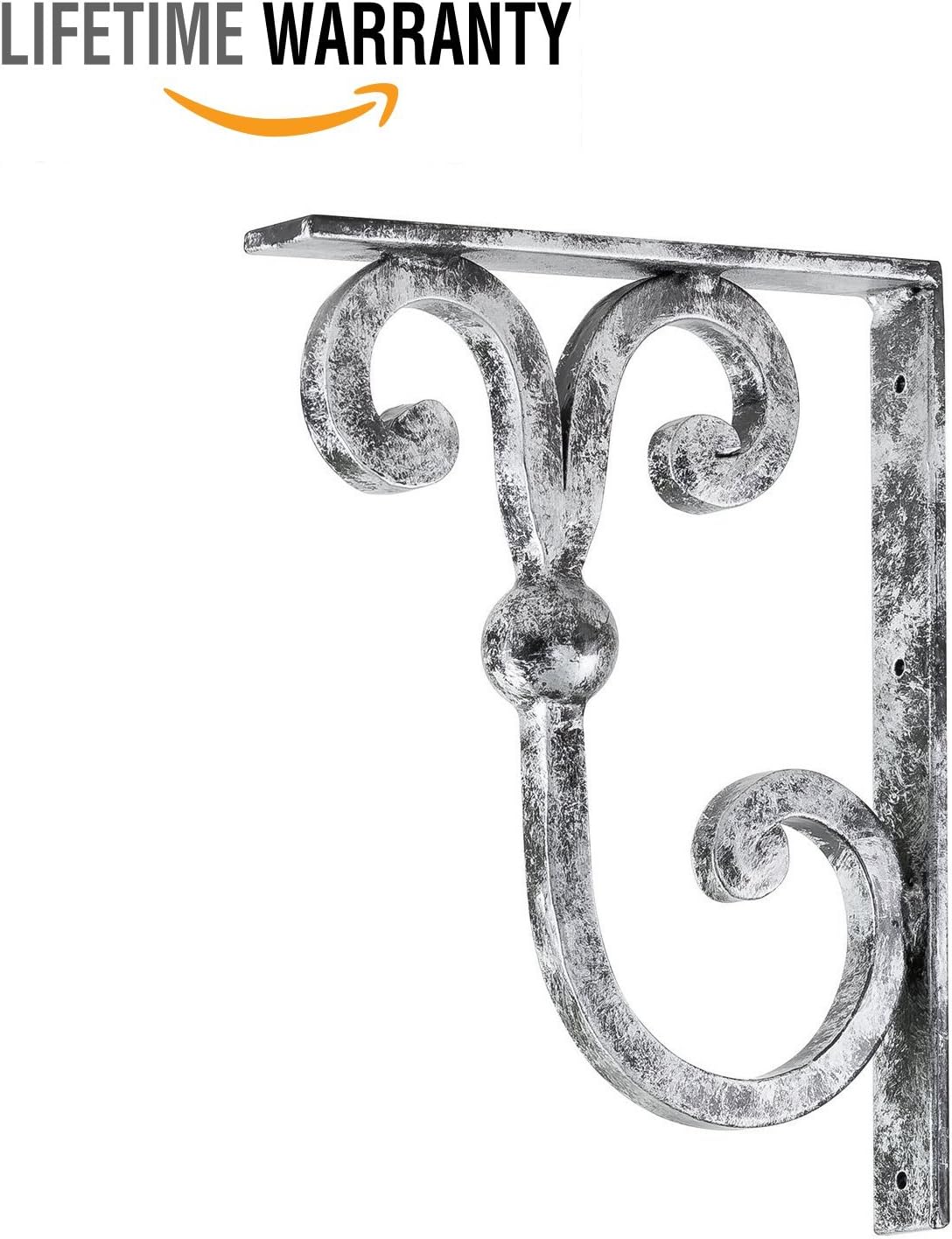 9" x 7" PEWTER Hand Wrought Iron Corbel Corbels for Granite