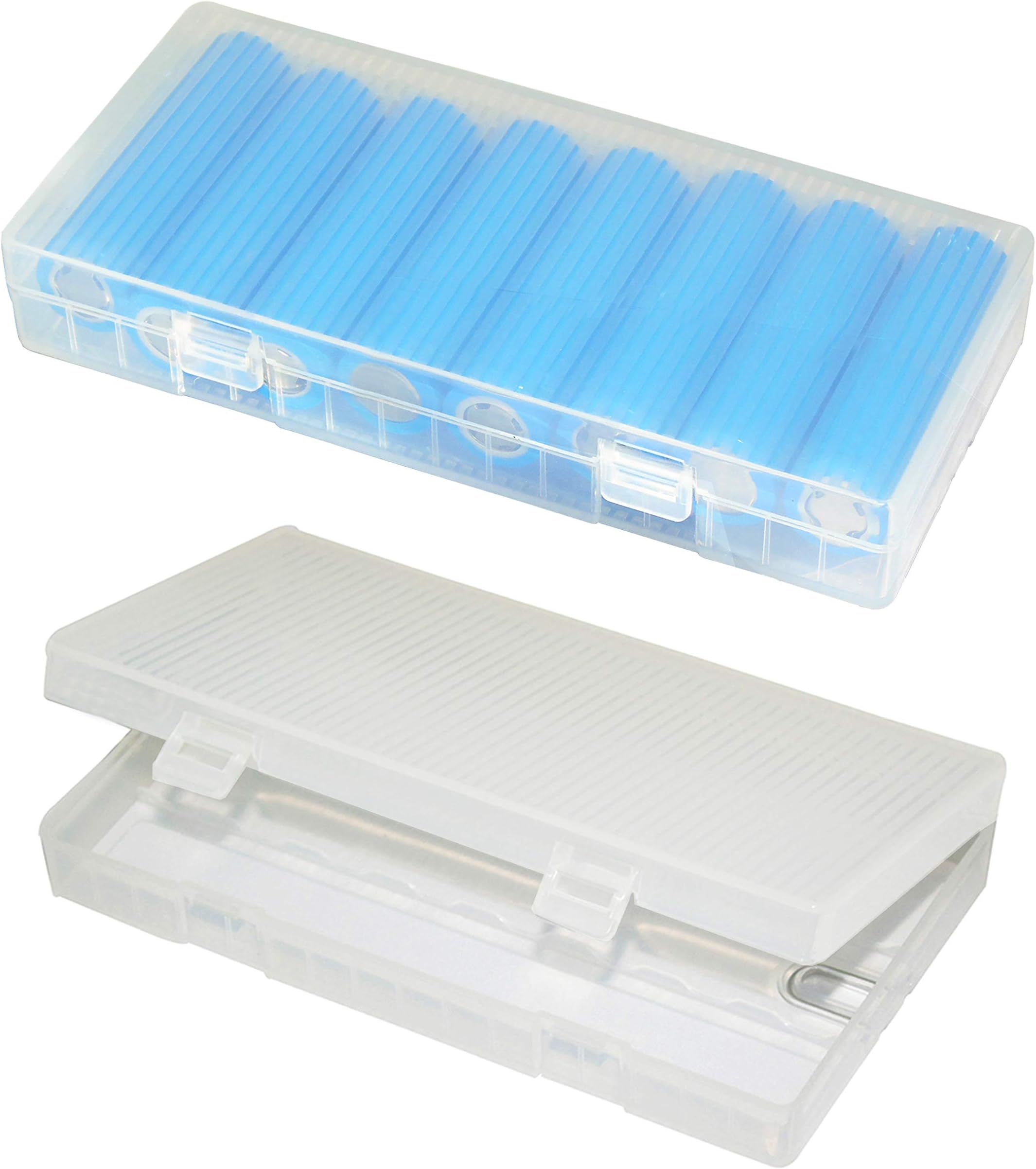2 Pack 8x18650 Plastic Battery Storage Case with Hook Holder (2 Pack)
