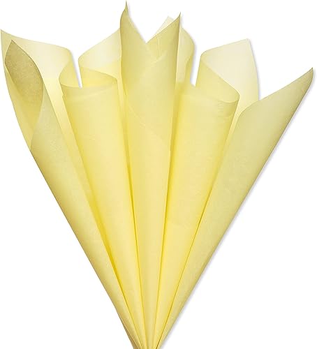 Miniatura 2 de Papyrus Papel de seda amarillo para regalos, decoraciones, manualidades, bricolaje y más (8 hojas)