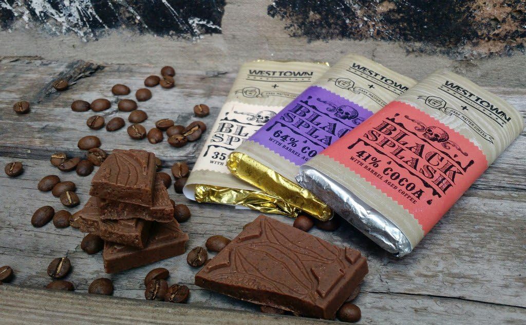 Three Pack Chocolate Bar Assortment with Bourbon-Barrel-Aged Coffee
