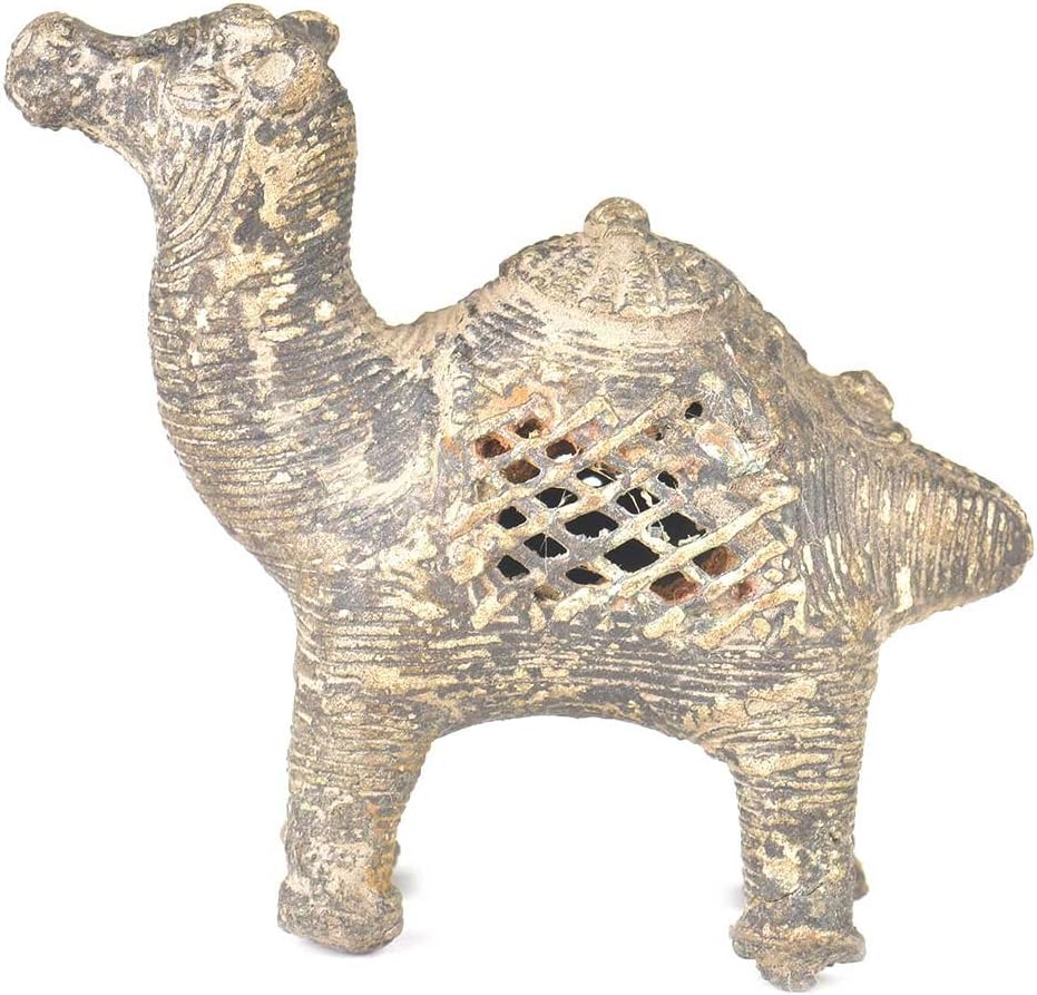 Indian Shelf Incense Holder | Brass Agarbatti Stand | Antique Gold Insense Stick Holder | Camel Agarbatti Stick Holder Decorative Pooja Home Décor Housewarming Gift Items