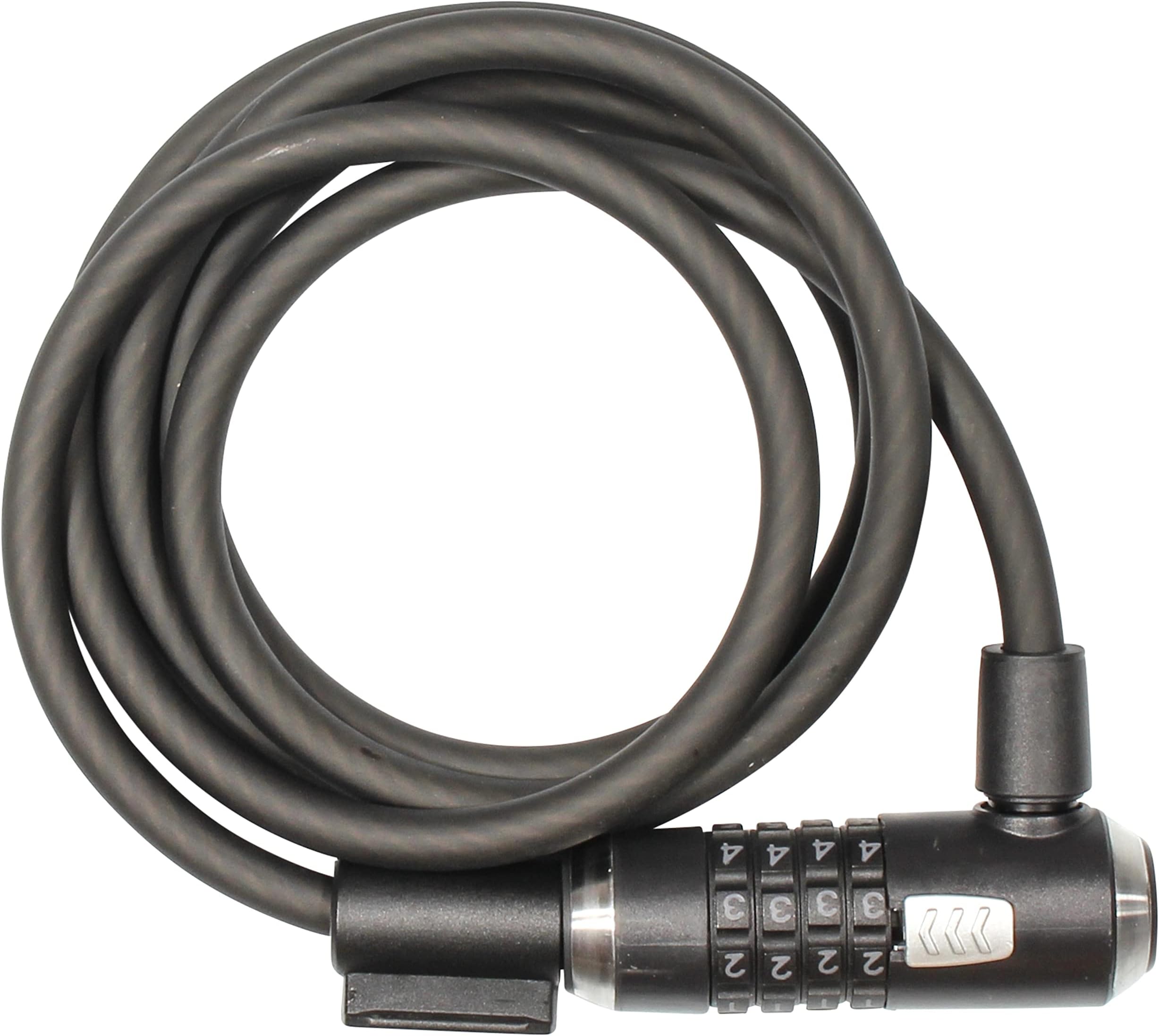 KryptoFlex Bike Lock Cable, 6FT Long 10mm Thick Heavy Duty Braided Steel Cable Anti-Theft Security Lock for Outdoor Equipment, Combination/Key Bike Lock