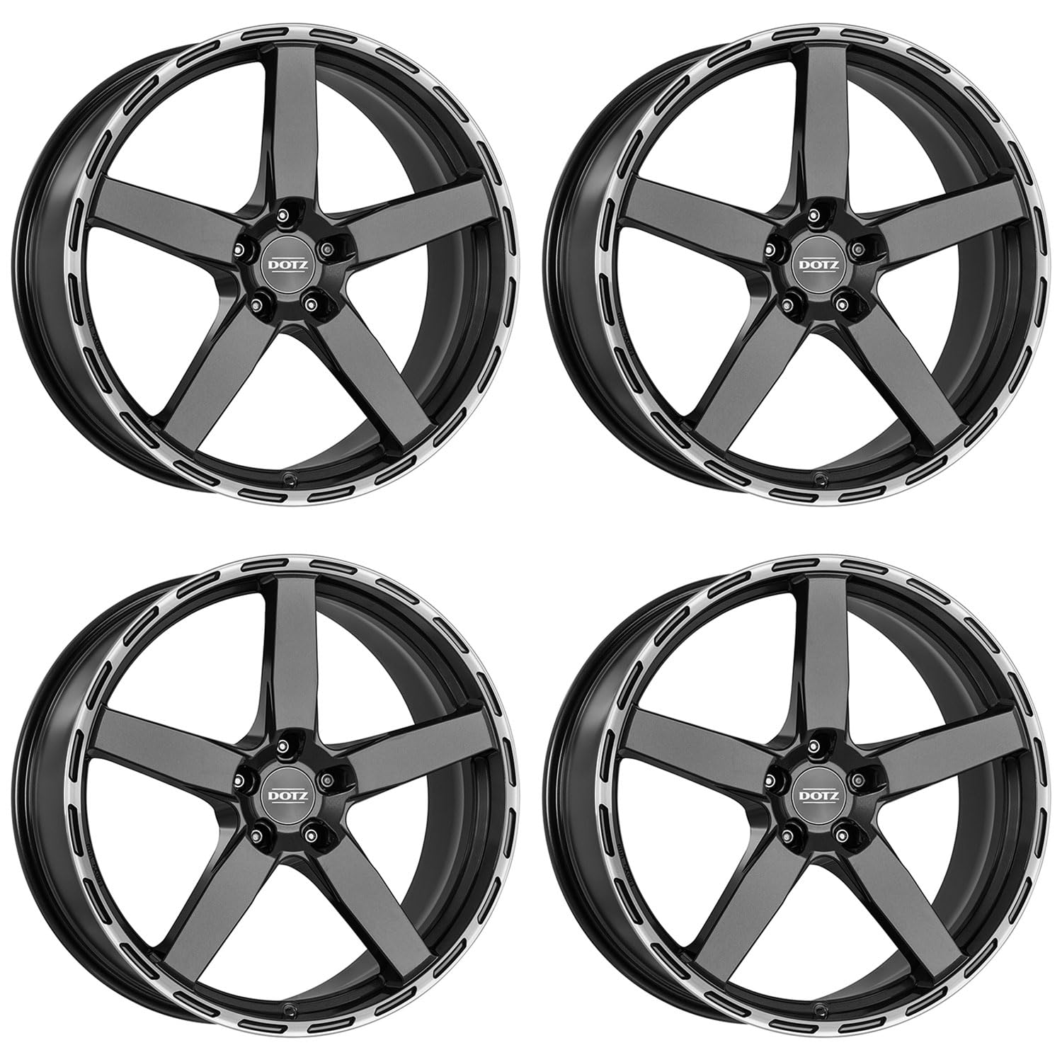 4x Dotz llantas MarinaBay dark 8.5Jx19 ET45 5x108