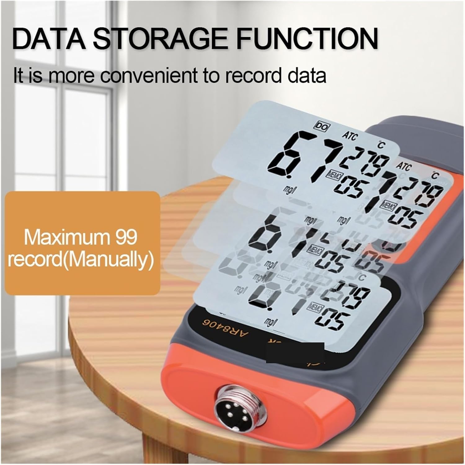 Digital Dissolved Oxygen Meter, Water Quality Tester DO Tester 0-30mg/L Measuring Range, Oxygen Contents Detector