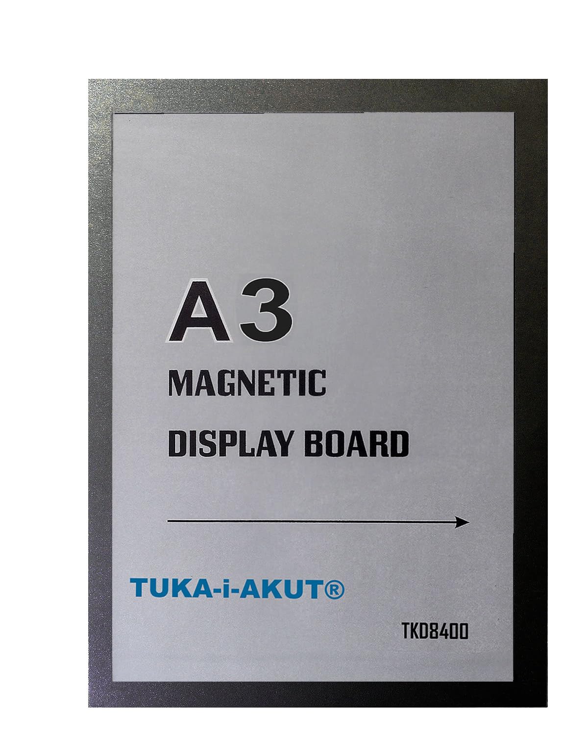 TUKA-i-AKUT 20st. A3 Info-Rahmen Selbstklebend mit Magnetverschluss, Einstecktasche Infotasche Blatthalter, Schnelles Wechseln von Aushängen, Aufklappbarer Magnetrahmen Farbe Schwarz, TKD8400-A3-20x