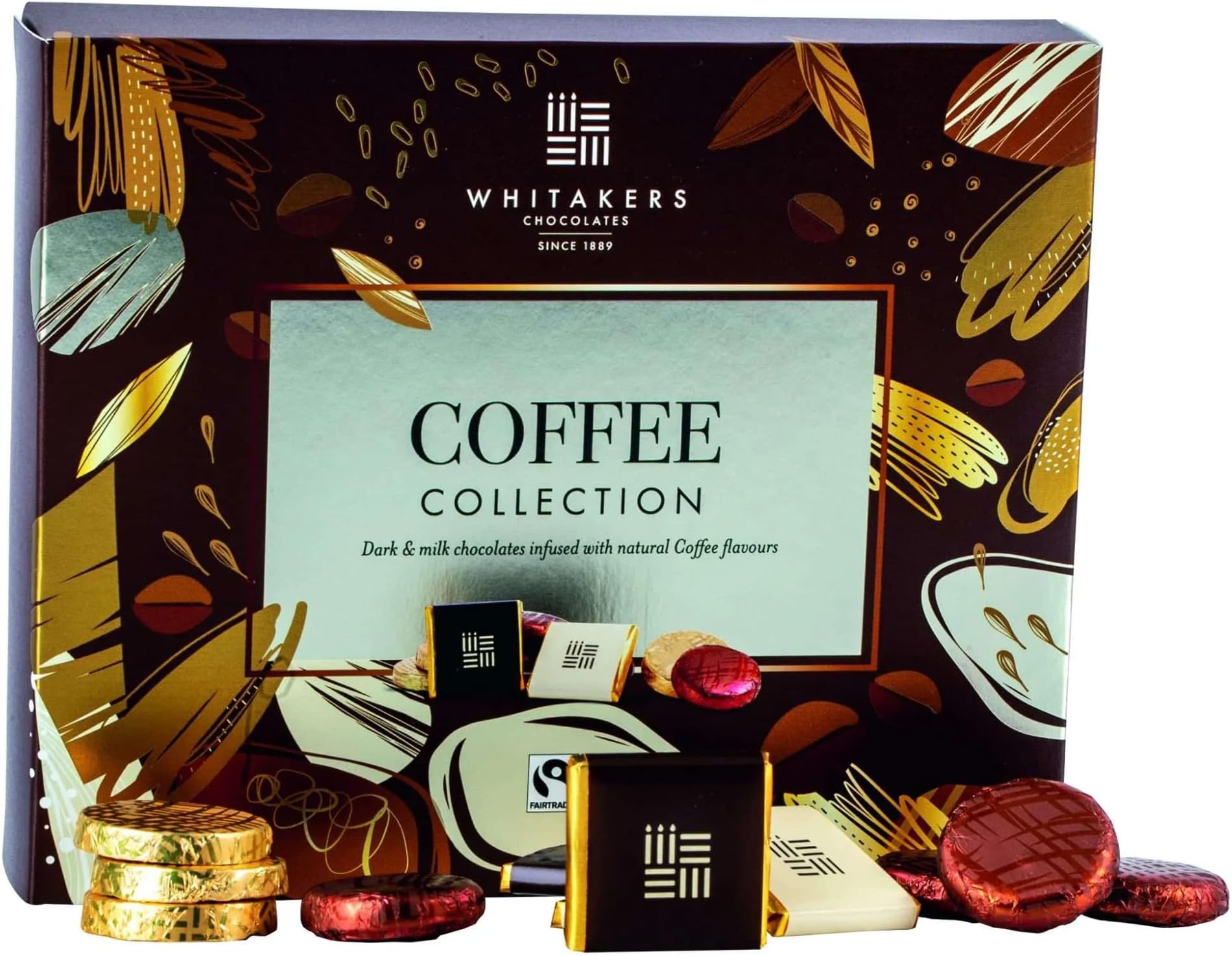 Coffee Collection - Milk & Dark Whitakers Chocolates Box 170g (Pack of 1)