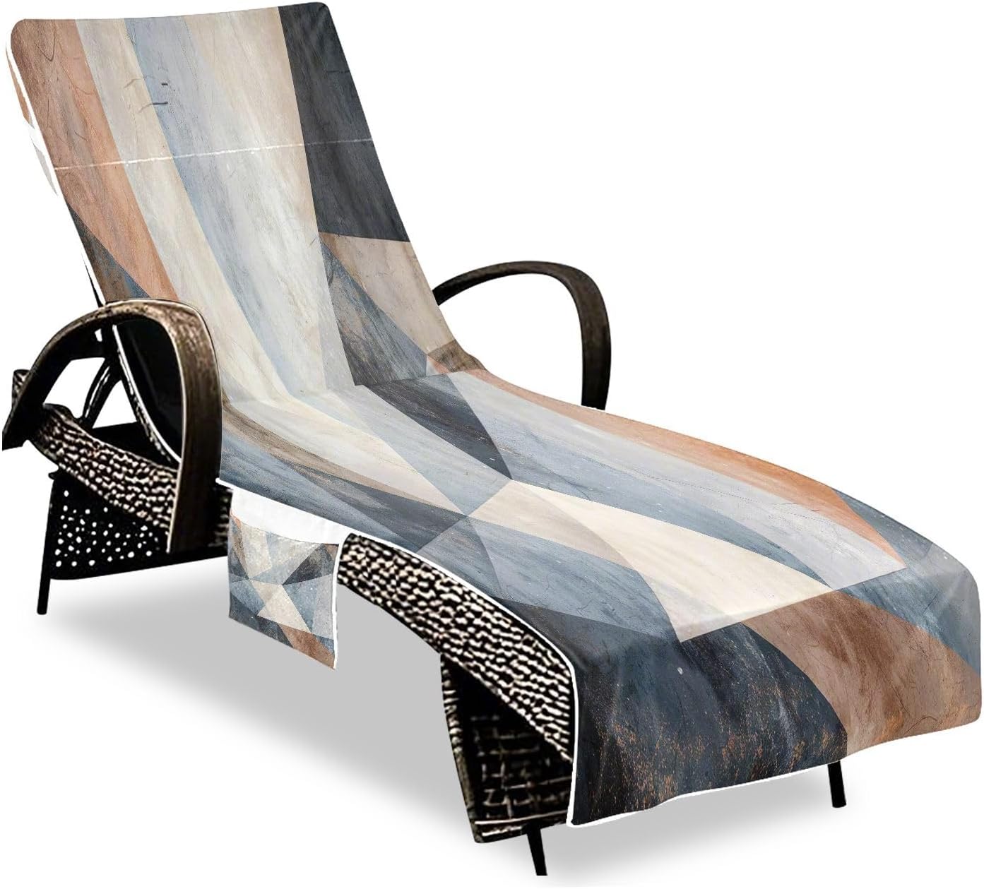 FRMG Abstract Geometric Patio Chaise Lounge Covers Beach Chair Cover Beach Chair towel lounge chair towel cover A0900487a