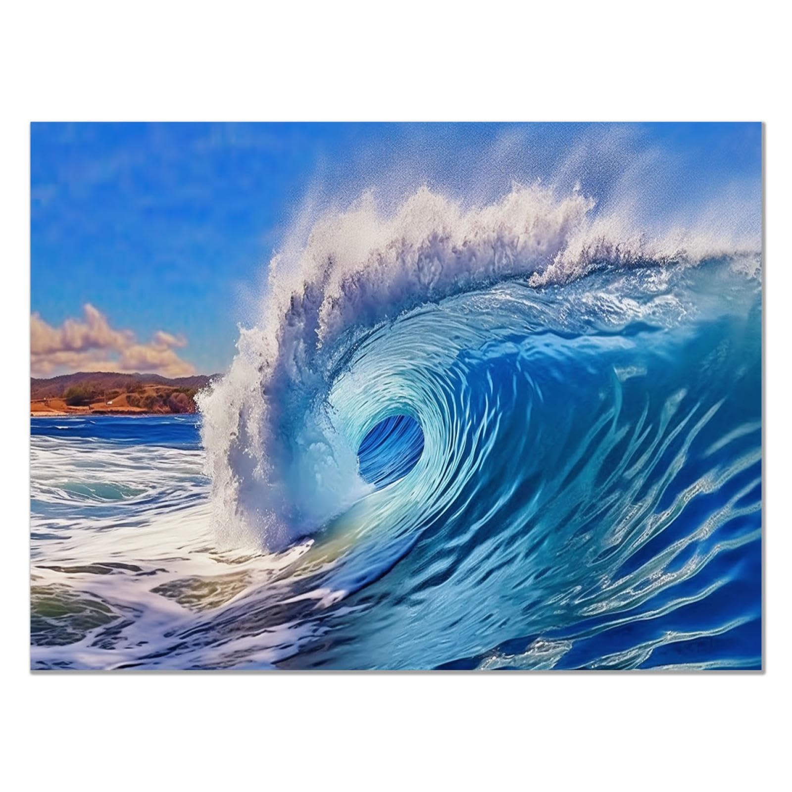 Amazon.co.jp: JOSUE ビーチ アートパネルキャンバス, 夕焼けの