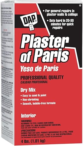 DAP 10308 4 libras Interior Plaster of Paris & Red Devil 4718 Juego de cuchillos de plástico de 3 piezas, 1 paquete