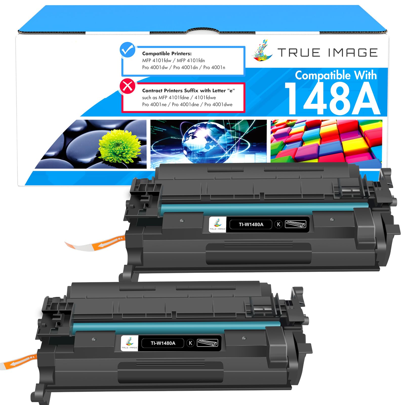 148A Toner Cartridge Black 148X Compatible Replacement for HP 148A 148X W1480X W1480A for HP LaserJet Pro 4001n 4001dw 4001dn MFP 4101fdw 4101fdn
