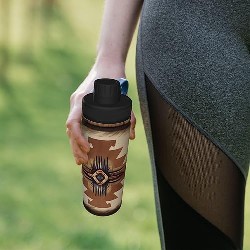 Miniatura 7 de Hervidor de acero inoxidable aislado con patrones nativos americanos  Botella de agua divertida con impresión aislada  Ideal para deportes y viajes