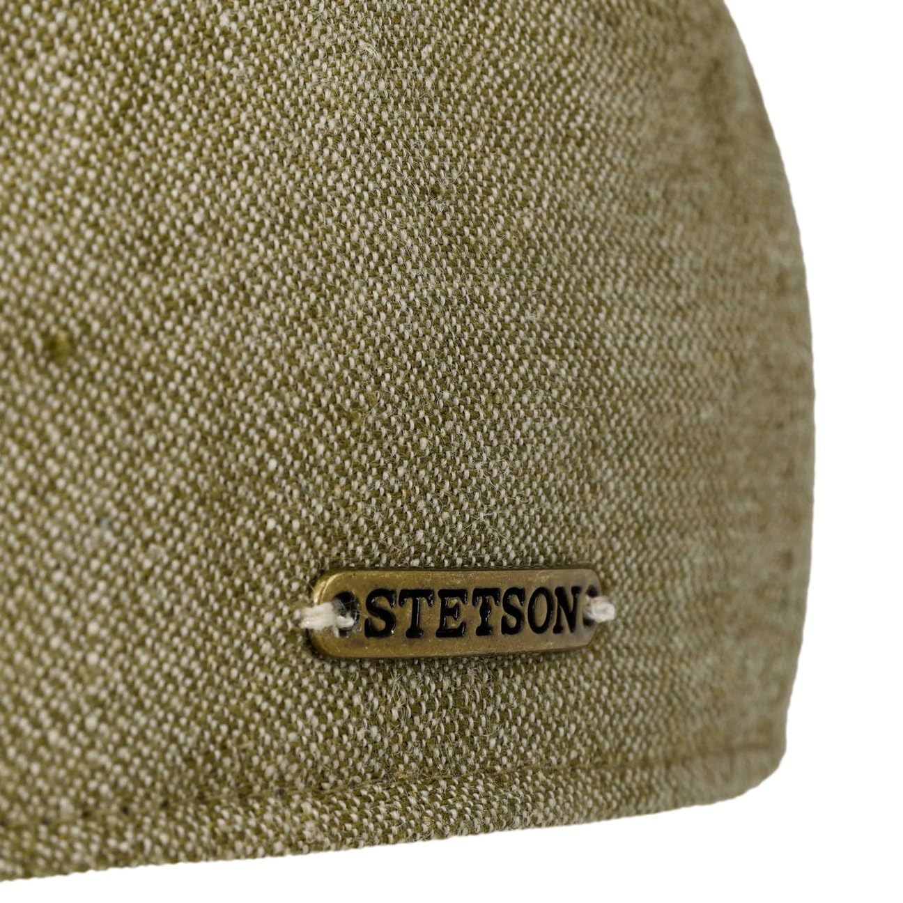 Stetson Lniana czapka z ochroną przed promieniowaniem UV męska - Made in Italy słońce baseball lato metalowa klamra, daszek, podszewka wiosna-lato
