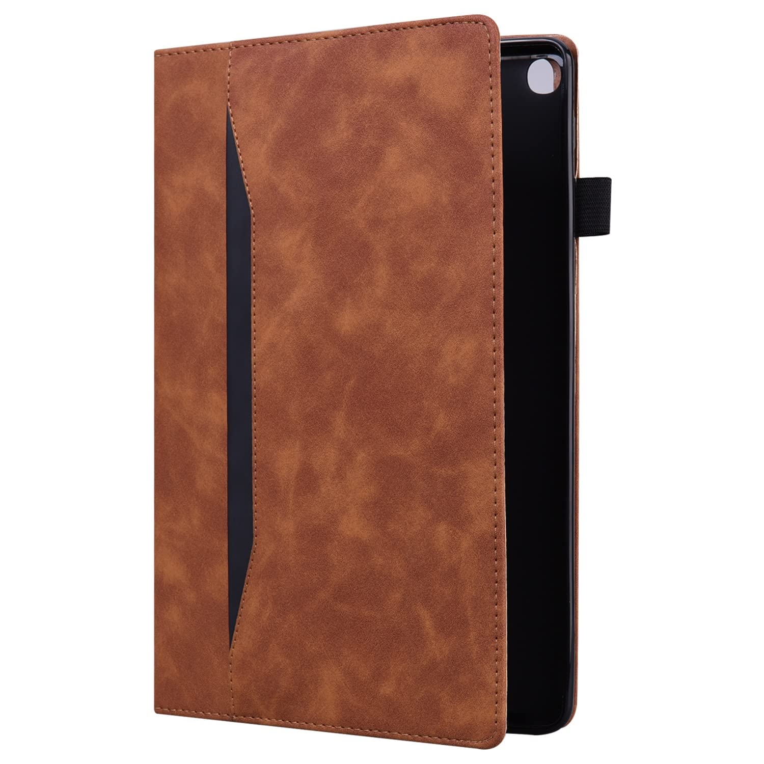 Podróż na tablecie Dla Kindle Fire HD 8. Tablet 2018/2017/2016 typu / 7. 6. PC. Case Regulowany Pasek mocujący Slot Shockproof(Kahverengi)