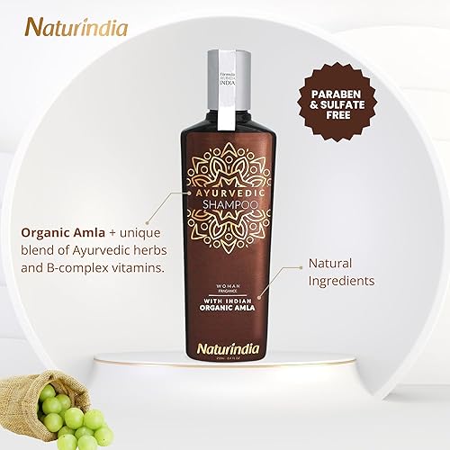 Miniatura 5 de Champú orgánico ayurvédico para el crecimiento del cabello Amla Indian Vitalize Formula para cabello brillante y fuerte con vitamina C y hierbas