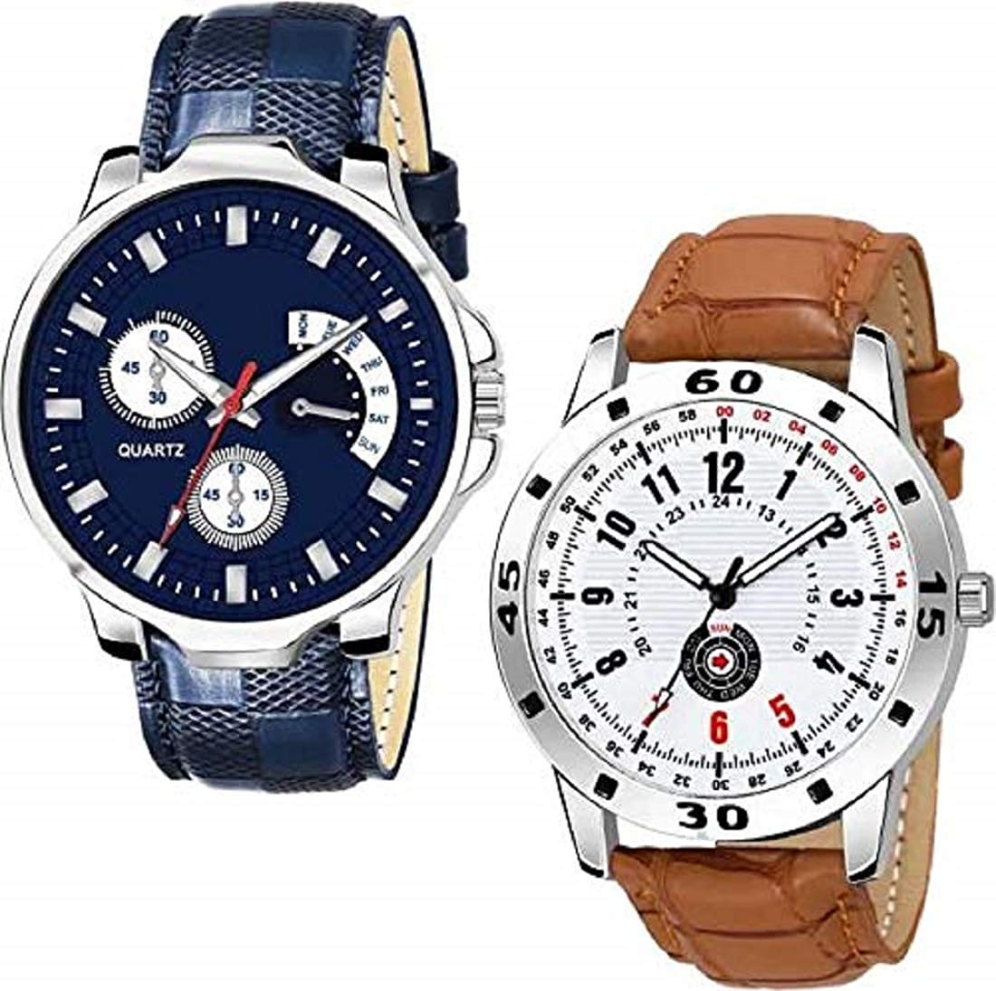 Watch City Analogue Staylish and Attractive Dial and Causal Belt Mens Watch (Multicolored Dial Multi Colored Strap) (Pack of 2) (B08GHRG3QP) Amazon Price History, Amazon Price Tracker