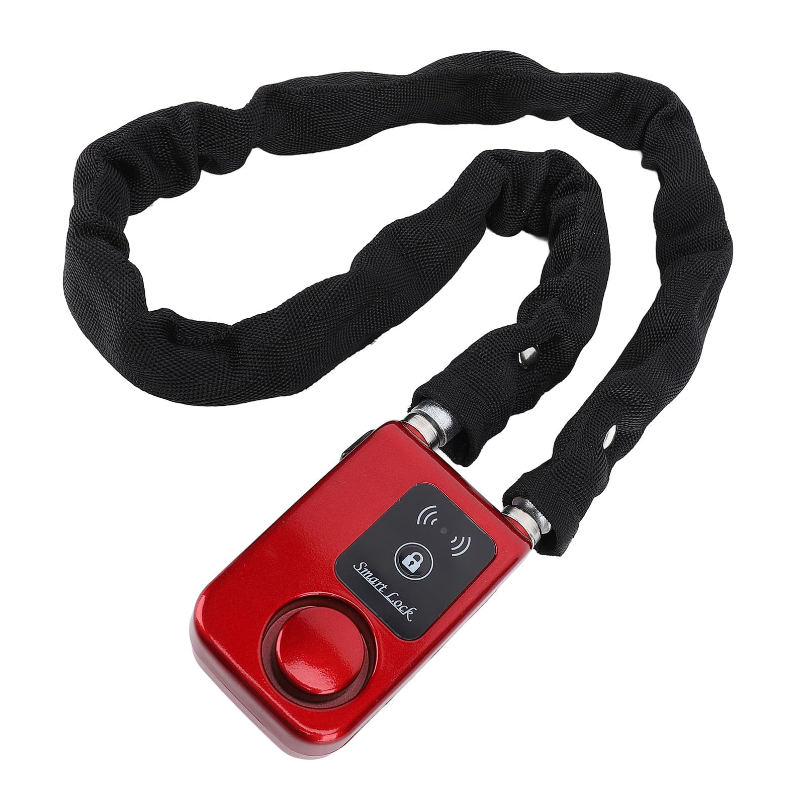 Lucchetto a Catena Bluetooth, Controllo Tramite App Antifurto Intelligente, per Bicicletta Scooter Moto Uso Esterno (rosso)