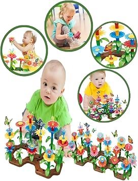 hyd 104 Par a Bah e  i ek Yap m Seti E itici Oyuncak  i ek Bah esi Yap  Bloklar  Yapboz Bul Tak Puzzle